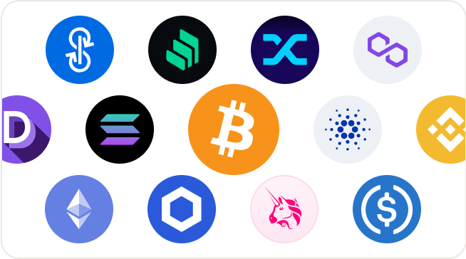 icons of crypto assets